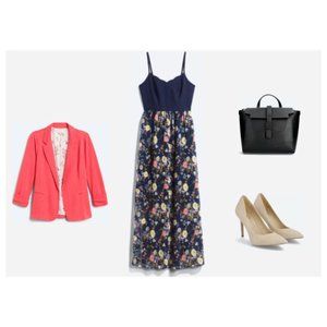 Stitch Fix Market & Spruce TRULY POPPY Cassondra Maxi Dress M